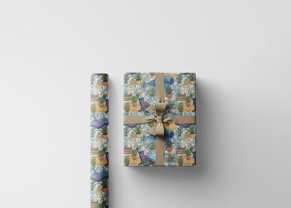 Mindfulness Inspired Yoga Wrapping Paper Roll, Namaste Holiday Gift Wrap for Meditation and Wellness Gifts #25
