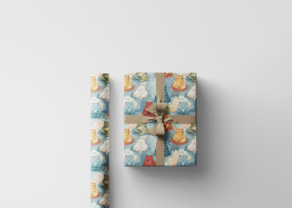 Mindful Holiday Wrapping Paper Roll, Yoga Inspired Namaste Gift Wrap for Teachers and Meditation Gifts #16