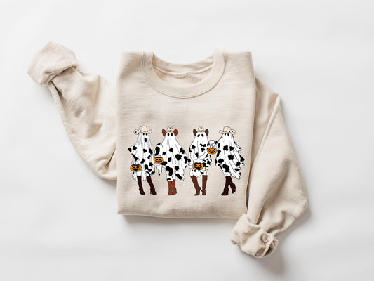 Western Halloween Sweatshirt, Spooky Rodeo Shirt, Halloween Ghost Shirt, Halloween Gifts, Western Rodeo Shirt, Spooky Cowgirl