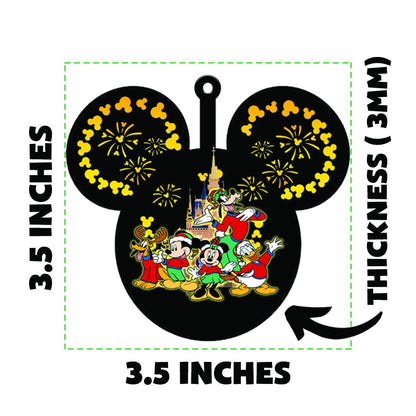 2D Flat Personalized Dreamy Cozy Reading Nook 2D Flat Acrylic/Wood Ornament, Reading Room Christmas Ornament, Bookworm Librarian Gift JCQT02