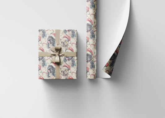 Funny Frenchie Wrapping Paper Roll, Gift Wrap for French Bulldog Owner, Pet Parent, Dog Mom or Dad Holiday Present Wrap #8