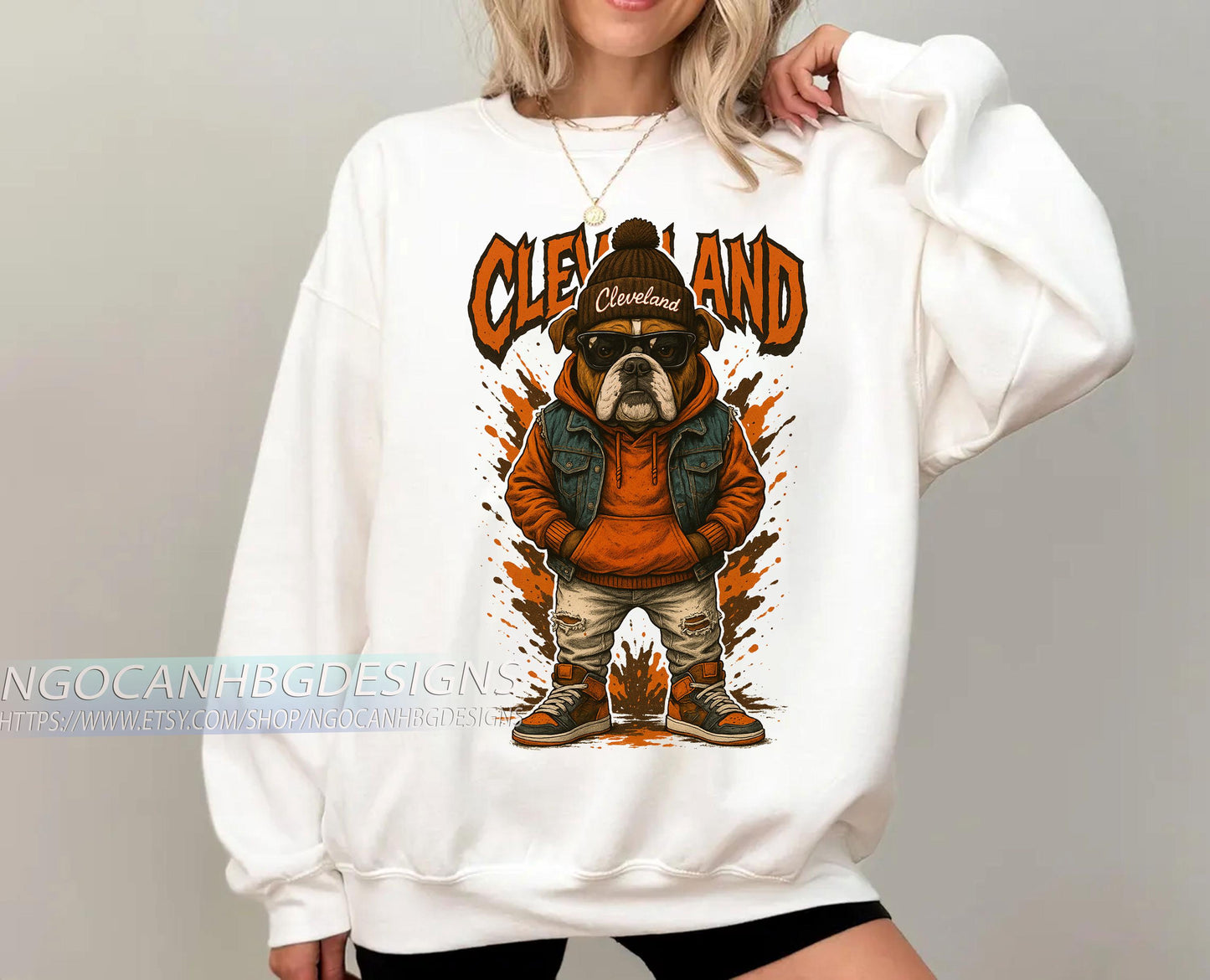 Cleveland Football Simple Style Shirt, Trendy Sweatshirt Cleveland Football Fan Gift, Cleveland Game Day Shirt, Cleveland Sweatshirt