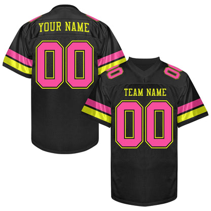 Personalized Purple and Gold Football Jersey Printed Name Number Logo, Custom Football Shirt Men Women Youth Kid, Practice Football Uniforms