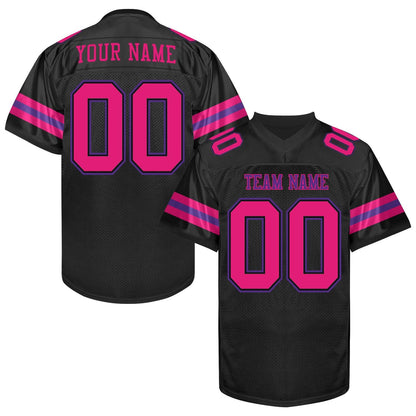 Custom Green Football Jersey Men Women,  Green White Pink Football Team Jersey Shirt, Uniform Fan Gift Outfit Game Day Sports Jersey