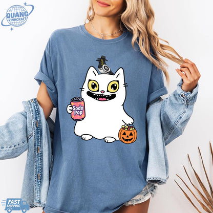 Kpop Demon Hunters Tiger Halloween Shirt, Merch Kpop Shirt, Hunters Tiger fan, Derpy Tiger And Bird Demon Hunter Tiger Tee,Cute Horror Tiger