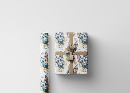 Funny German Shepherd Gift Wrap Roll, Cute Dog Wrapping Paper for Pet Owner Birthdays, Christmas, or Dog-Themed Special Occasions #6