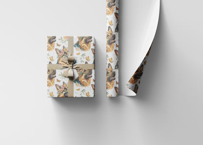German Shepherd Dog Wrapping Paper Roll, Gift Wrap for Pet Parents, Dog Moms, Dads, and Animal Lovers for Any Occasion or Holiday #3
