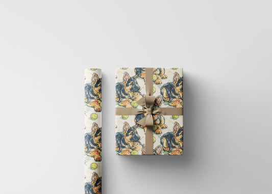 German Shepherd Holiday Gift Wrap Roll, Festive Wrapping Paper for Dog Lovers, Pet Owners, and German Shepherd Fans Everywhere #16