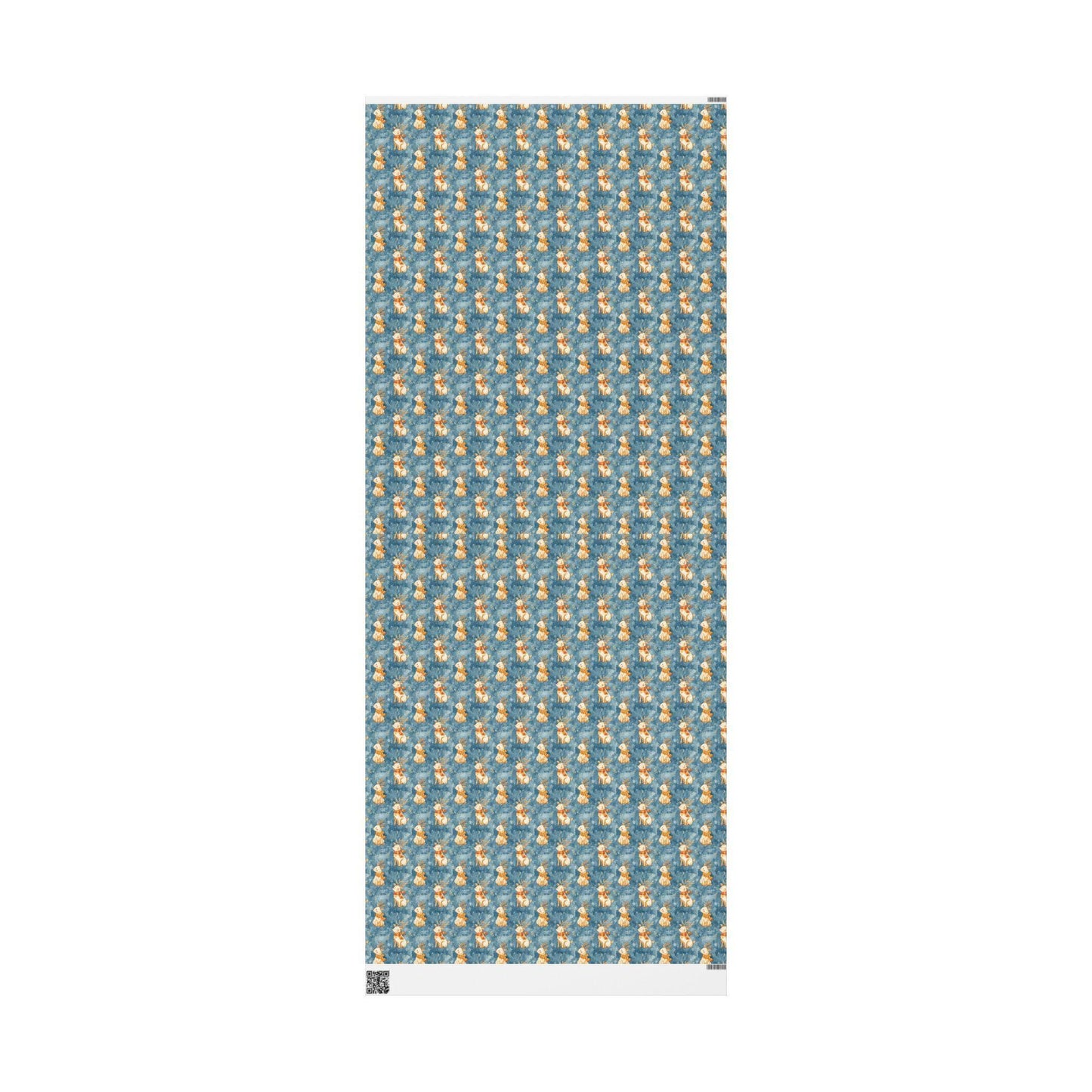 Premium Watercolor Wrapping Paper Christmas Deer | Holiday Gift Wrap Roll | Rustic Festive Winter Aesthetic #9