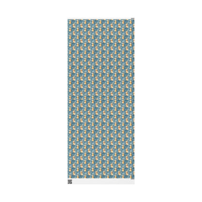 Premium Watercolor Wrapping Paper Christmas Deer | Holiday Gift Wrap Roll | Rustic Festive Winter Aesthetic #9