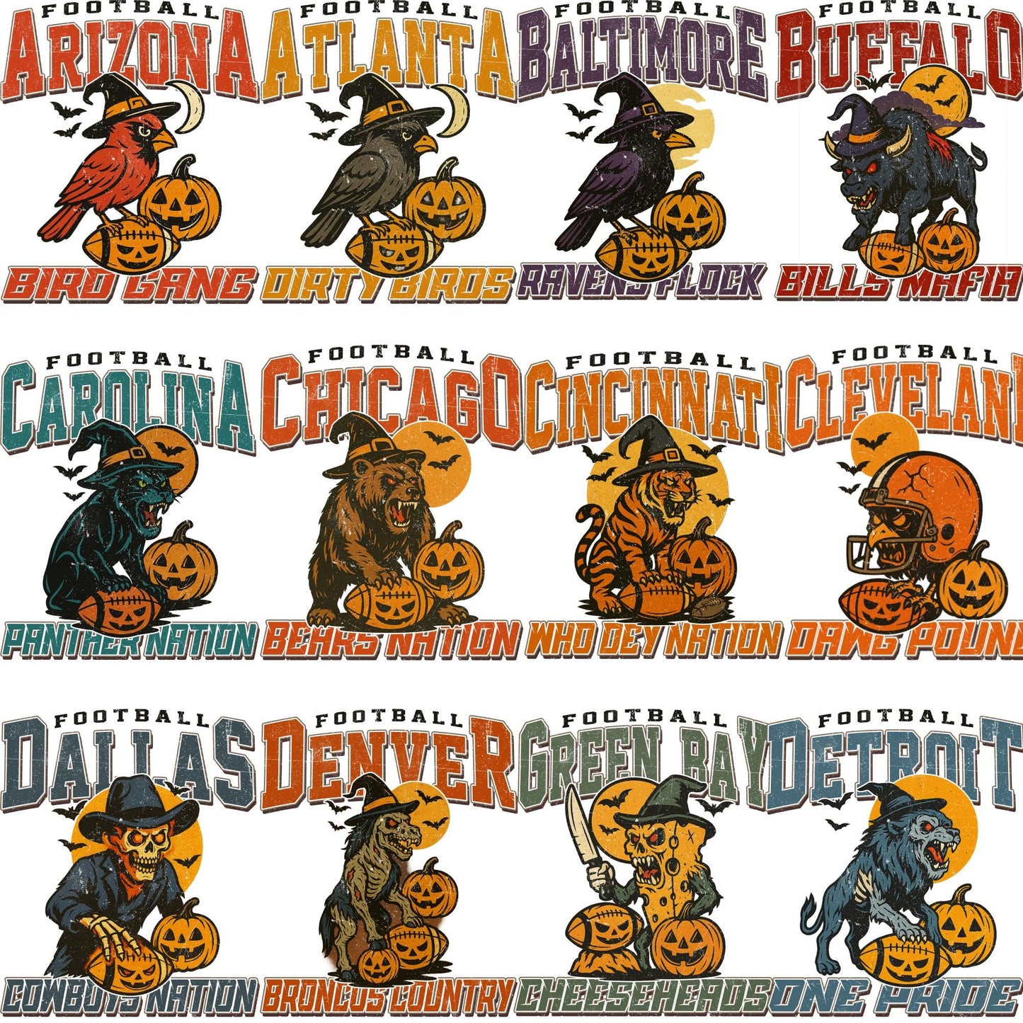 Vintage Style Football Shirt | Retro Halloween Graphic Tee | Spooky Fall Shirt | Custom Football Team Shirt | Gift for Football Fans - White