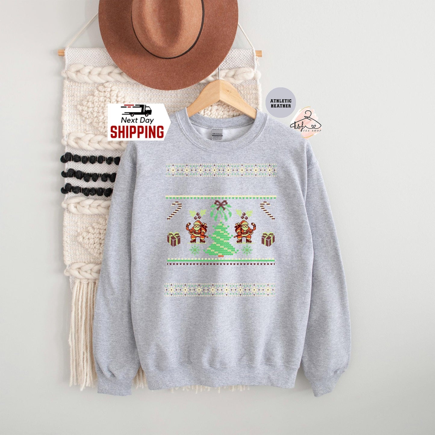 Funny Santa Ugly Christmas Sweatshirt - Holiday Hoodie