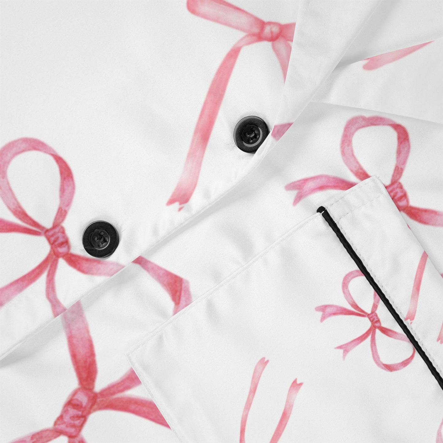 Custom pajamas set Chic bow Women's Satin Pajamas with Bow Design, Luxurious Sleepwear, Perfect for Gift Giving, Loungewear, Cozy Nights