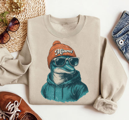 Retro Miami Football Shirt, Miami Football Women Shirt, Game Day Shirt, Miami Football Shirt, Miami Football Gift Shirt.