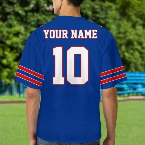 Custom Buffalo Name And Number Football Jersey, Buffalo Team Shirt, Personalized Game Day Gift, Sports Fan Jersey, Buffalo Jersey