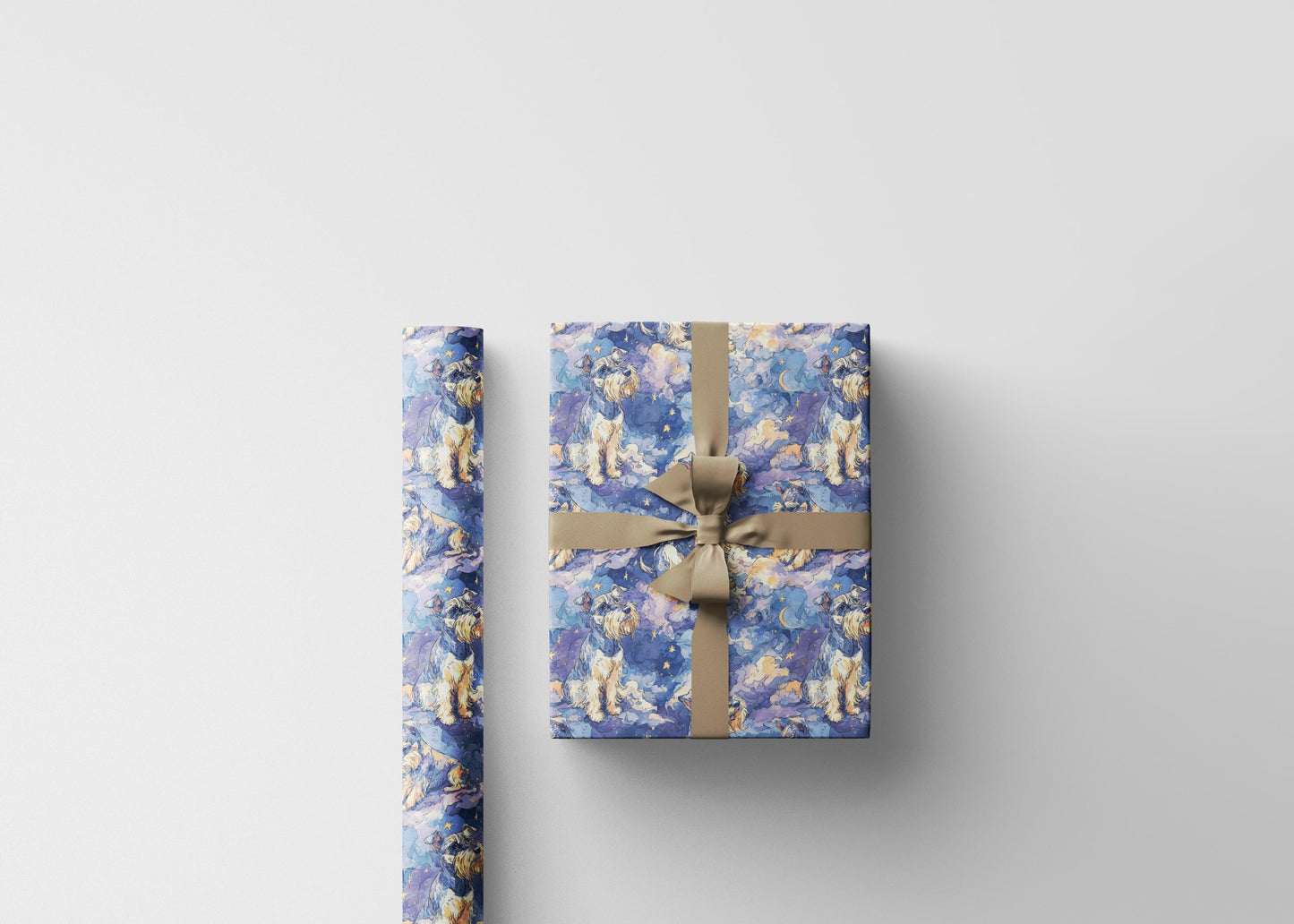 Schnauzer Pet Gift Wrap Roll, Wrapping Paper for Dog Moms, Dads, Pet Sitters, and Schnauzer Breed Fans #10