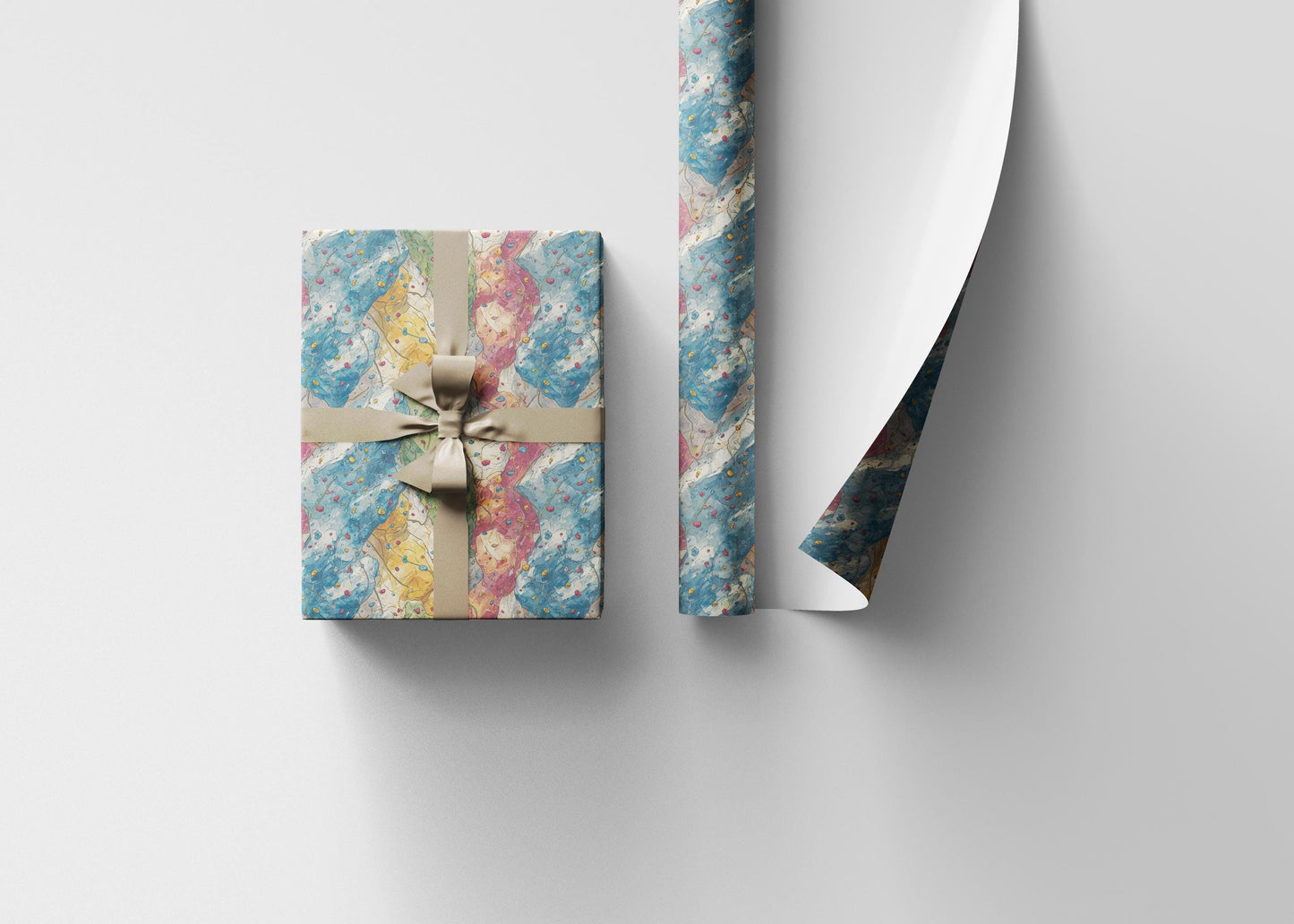 Adventure Sports Wrapping Paper Roll with Rock Climber Print, Gift Wrap for Outdoor Enthusiasts and Sports Lovers #14