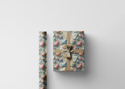 Adventure Lover Wrapping Paper Roll, Rock Climbing Themed Gift Wrap for Outdoor Sports and Mountain Climbing Fans #20