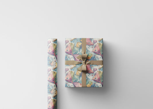 Wall Climbing Wrapping Paper Roll with Rock Climber Print, Adventure Gift Wrap for Outdoor Enthusiasts and Climbing Lovers #1