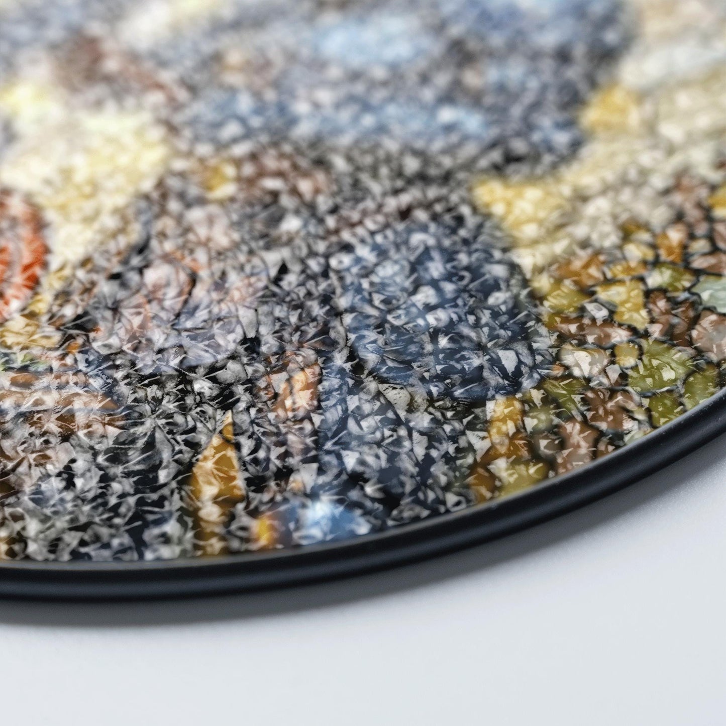 Suncatcher stained glass knight with pumpkin Halloween gift