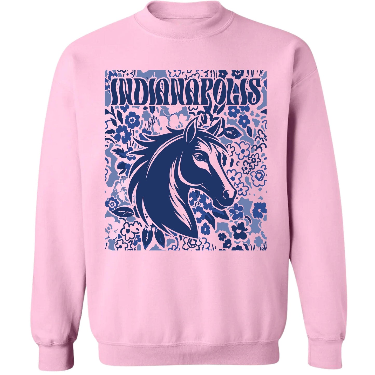 Indianapolis Team Mascot Shirt, Floral Spirit Mascot Sweatshirt, Game Day Tee, Abstract Flower Football Sports Shirt, Cheerleader Gift Shirt