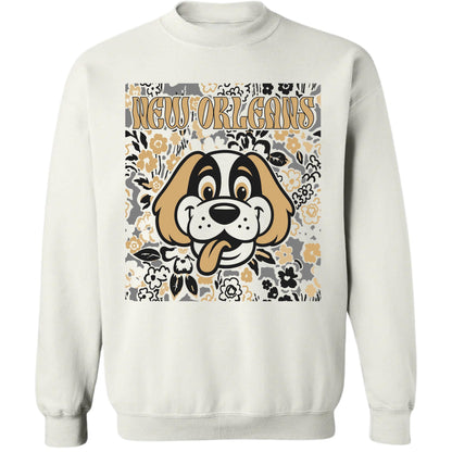 New Orleans Team Mascot Shirt, Floral Spirit Mascot Sweatshirt, Game Day Tee, Abstract Flower Football Sports Shirt, Cheerleader Gift Shirt