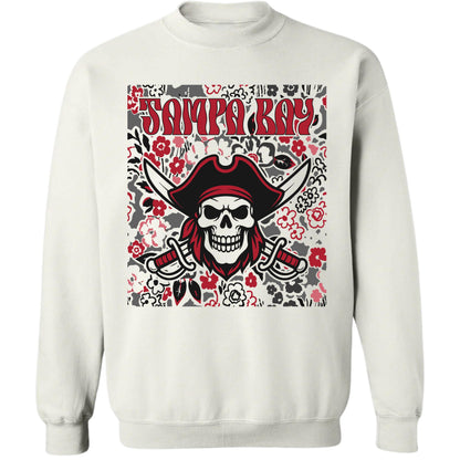 Tampa Bay Team Mascot Shirt, Floral Spirit Mascot Sweatshirt, Game Day Tee, Abstract Flower Football Sports Shirt, Cheerleader Gift Shirt