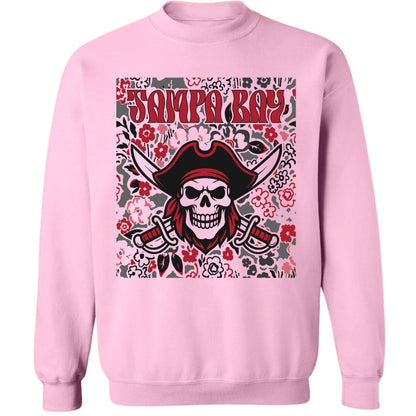 Tampa Bay Team Mascot Shirt, Floral Spirit Mascot Sweatshirt, Game Day Tee, Abstract Flower Football Sports Shirt, Cheerleader Gift Shirt