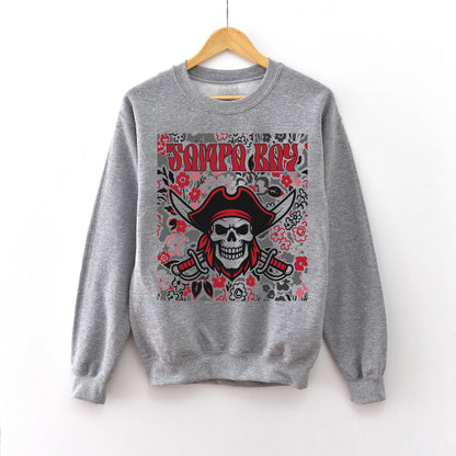 Tampa Bay Team Mascot Shirt, Floral Spirit Mascot Sweatshirt, Game Day Tee, Abstract Flower Football Sports Shirt, Cheerleader Gift Shirt