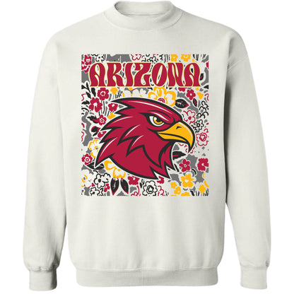 Arizona Team Mascot Shirt, Floral Spirit Mascot Sweatshirt, Game Day Tee, Abstract Flower Football Sports Shirt, Cheerleader Gift Shirt