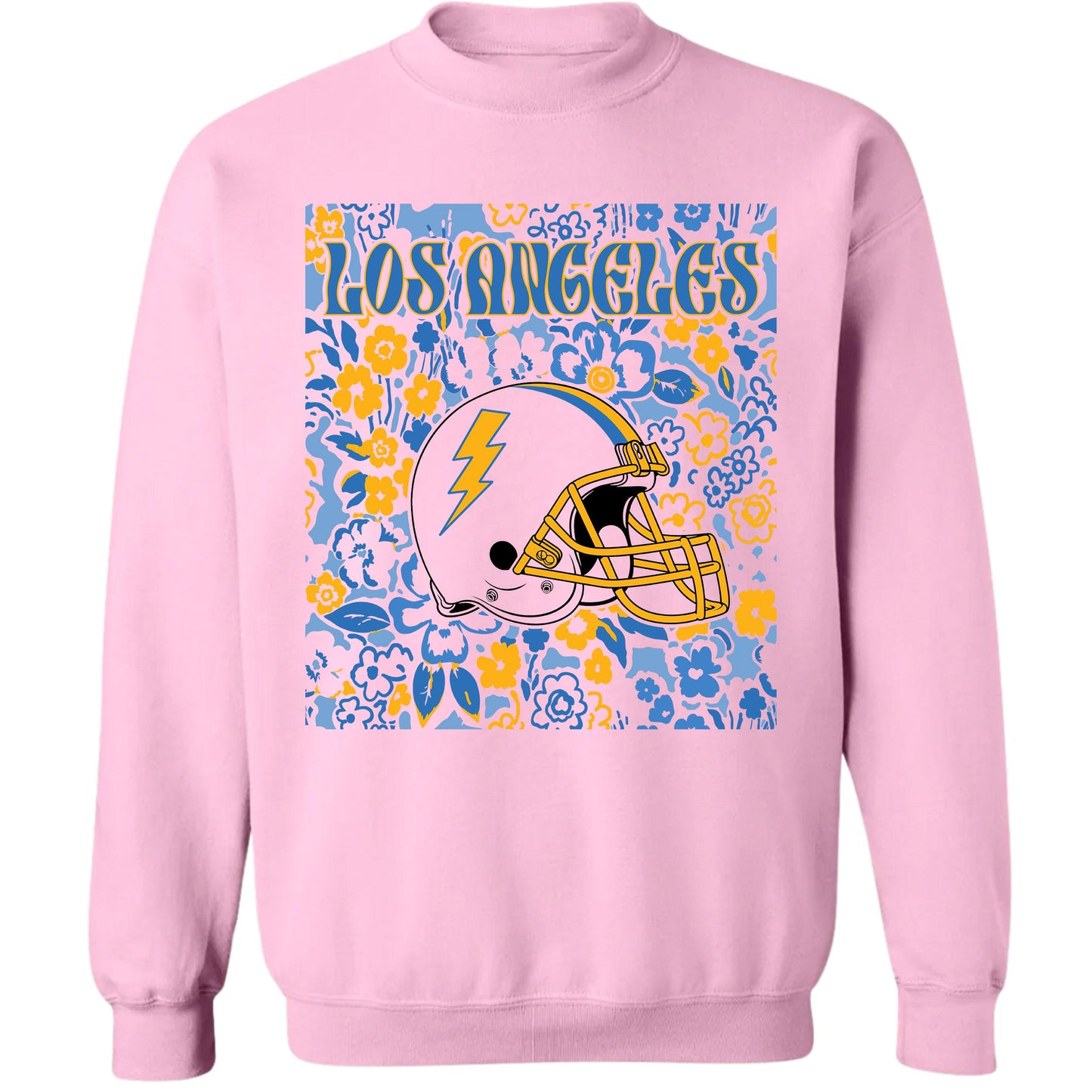 Los Angeles Team Mascot Shirt, Game Day Tee, Floral Spirit Mascot Sweatshirt, Abstract Flower Football Sports Shirt, Cheerleader Gift Shirt