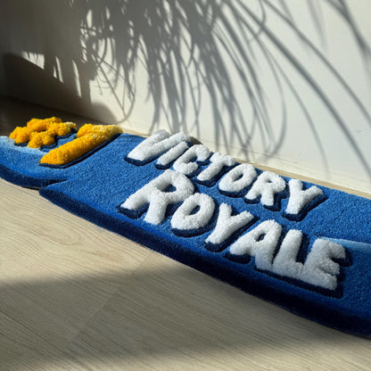 Handmade Tufted Gaming Rug: #1 Victory - Gamer Room Decor