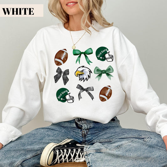 Philadelphia Eagles Coquette Bow Sweatshirt: Football Fan Shirt
