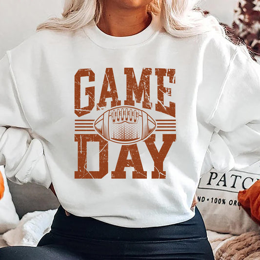 Game Day Football Sweatshirt, Vintage Sports Graphic Tee, Funny Game Day Shirt, Cozy Unisex Hoodie, Retro Football T Shirt Gift