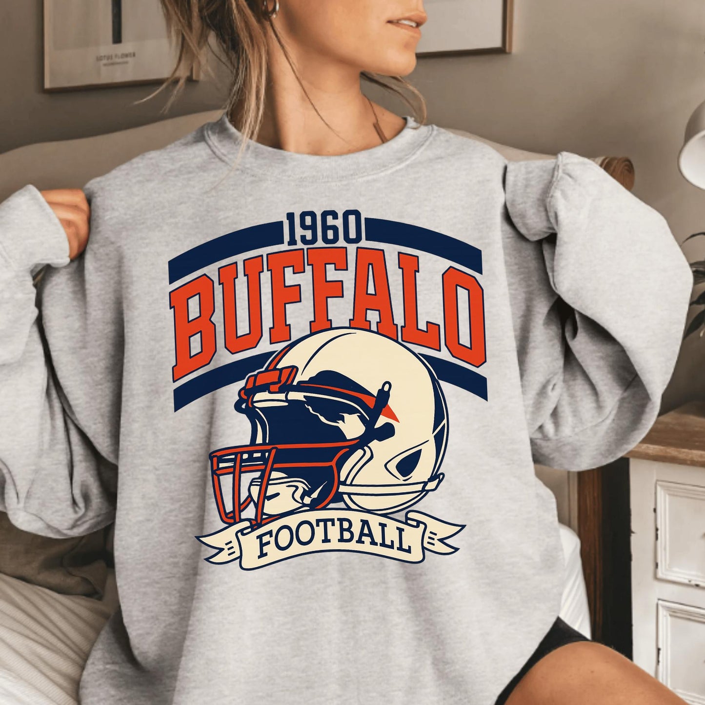 Buffalo Football Retro Style Shirt, Buffalo Fan Sweatshirt, Game Day Shirt, New York Sweatshirt, Buffalo Football Fan Shirt