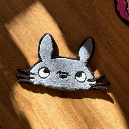 Cute Anime Character Rug | Handmade Tufted Floor Mat | Kawaii Cartoon Home Decor|custom rug/handmade rug/cartoon rug