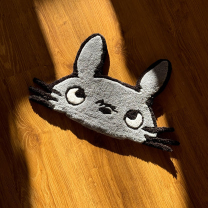 Cute Anime Character Rug | Handmade Tufted Floor Mat | Kawaii Cartoon Home Decor|custom rug/handmade rug/cartoon rug
