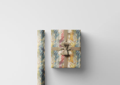 Wall Climbing Adventure Wrapping Paper Roll, Gift Wrap for Rock Climbers, Outdoor Sports, and Extreme Sports Lovers #17