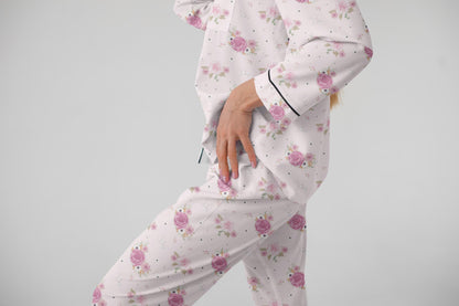 Bridal Pajamas – Satin Pajama Set for Bride & Bridesmaids – Wedding Shower Gift – Bride Getting Ready Outfit – Bridal Lingerie, Lounge Slee