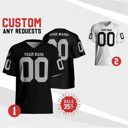 Personalized Football Jersey Shirt, Custom Team Raider Football Jersey Collection, Game Day Outfit For American Football Fan