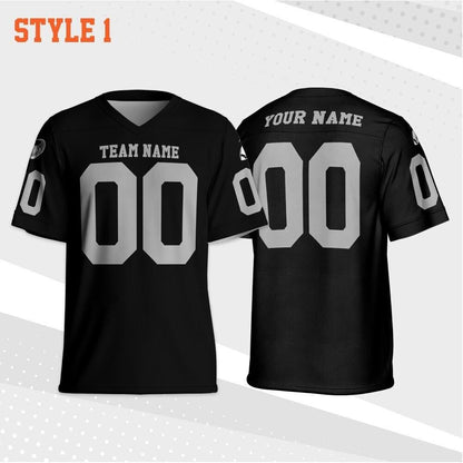 Personalized Football Jersey Shirt, Custom Team Raider Football Jersey Collection, Game Day Outfit For American Football Fan