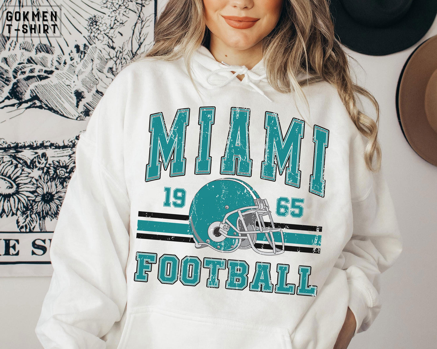 Vintage 90s Style Miami Football Sweatshirt, Retro Sports Fan Shirt, Trendy Game Day Gift, Miami Mascot Sweatshirt, Miami Football Fan Shirt