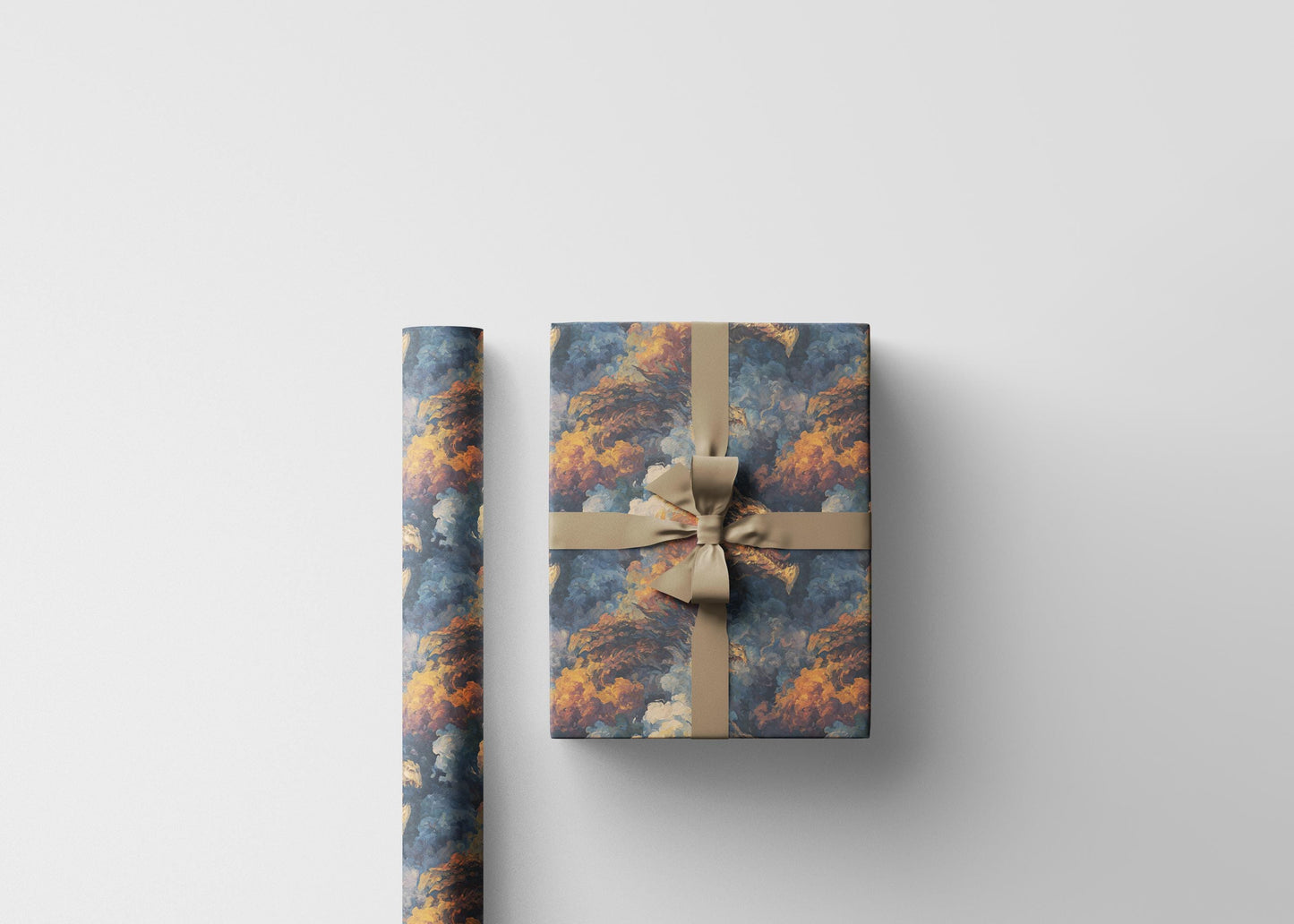 Dragon Gift Wrap Roll with Mythical Beast Design, Wrapping Paper for Fantasy Lovers, DnD Players, and Magical Gifting #2