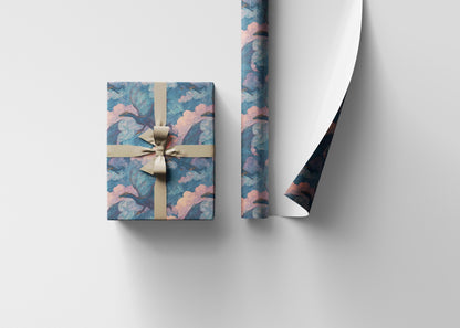 Dragon Print Wrapping Paper Roll, Gift Wrap for Fantasy Lover Presents, Role-Playing Games, and Magical Celebrations #6