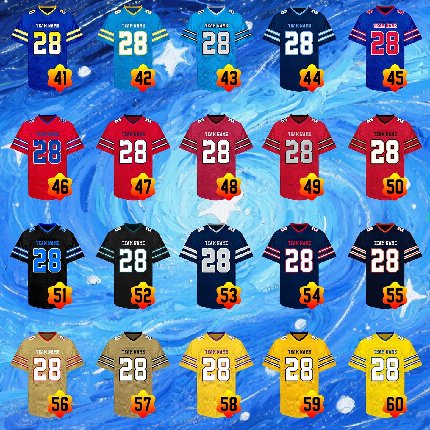 Custom Football Jersey Personalized Embroidery Name Number Logo Game Training Shirt Football Uniform Gift for Men Women Youth Kids Fans