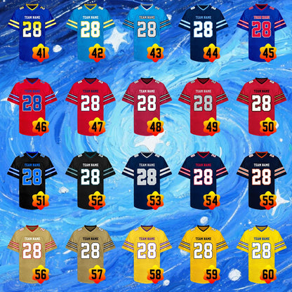 Custom Football Jersey Personalized Embroidery Name Number Logo Game Training Shirt Football Uniform Gift for Men Women Youth Kids Fans