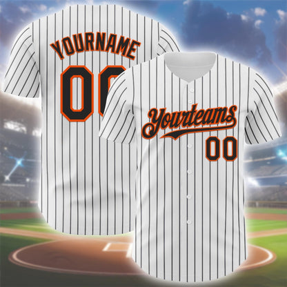 Custom Pinstripe Baseball Jersey: Personalized Team Uniform - Sports Fan Gift