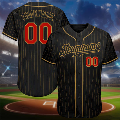 Custom Stripe Line Color Baseball Jersey For Baseball Fans, Personalized Name Team,Custom Number Baseball Team Couple Jersey