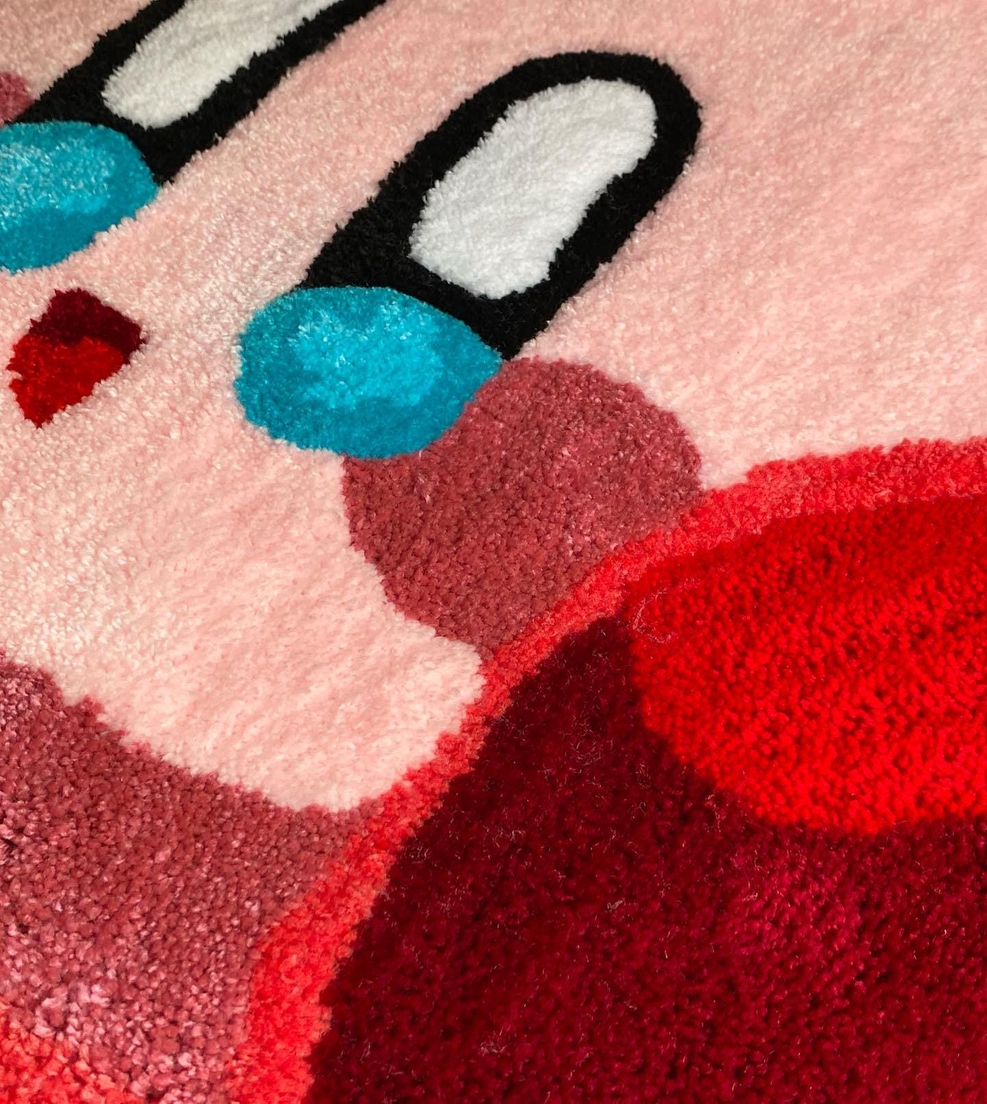 Kirby hand tufted rug, Kirby rug, Kirby custom rug