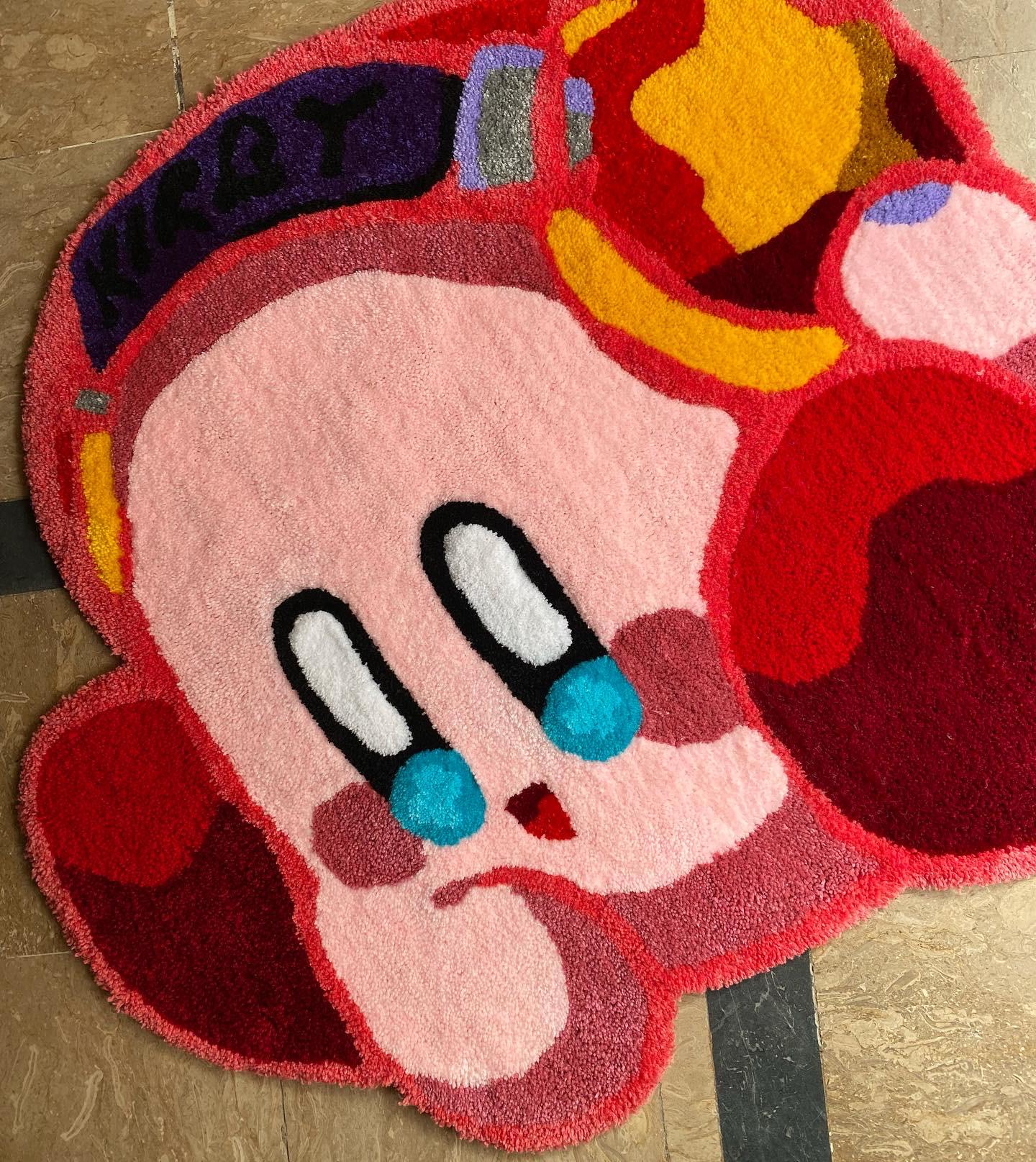 Kirby hand tufted rug, Kirby rug, Kirby custom rug